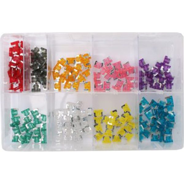 Assorted Box of Low Profile MINI® Blade Fuses - 75 Pieces
