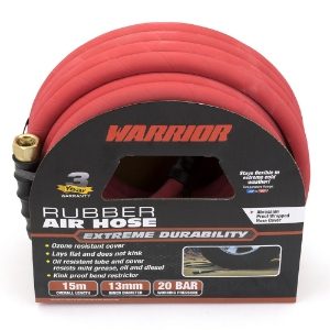 Warrior™ Premium Rubber Air Hose Assembly - 3/8'' (10mm) x 15 Metres