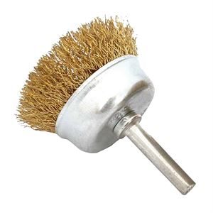 Spindle Mounted Cup Wire Brush - Crimped