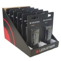 LED Lenser K4R Rechargeable Keyring Torch Counter Display 12