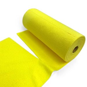 50 Quick-Tear Microfibre Cloths Roll – Yellow