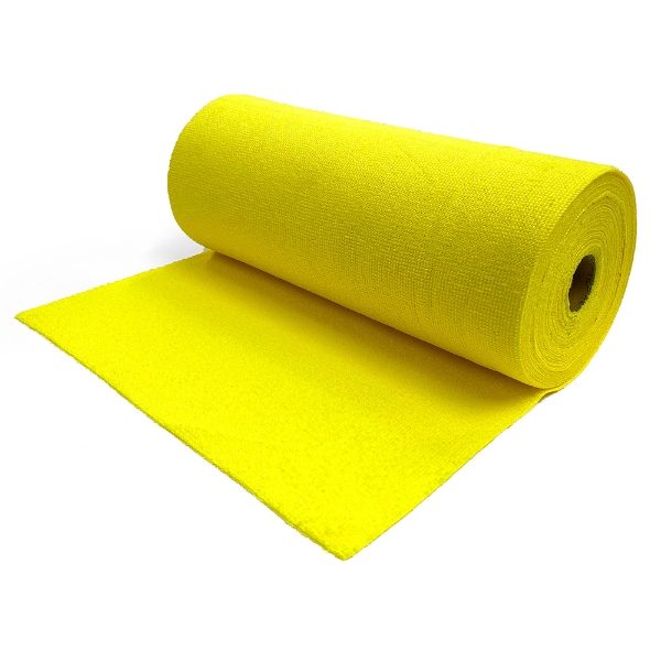 50 Quick-Tear Microfibre Cloths Roll – Yellow