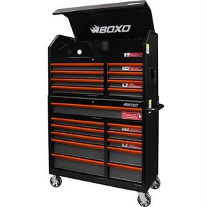 41" 19 Drawer Toolbox Stack with Drawer Trim Pack - Black Body & Trim Colour Options